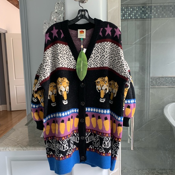 Farm Rio Mix Print Cardigan - Picture 8 of 16